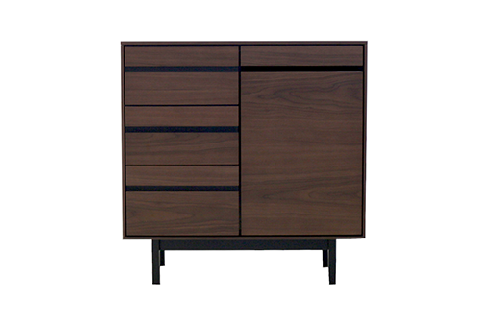 【開梱・設置】ロゼッタ 80cm サイドボード（ウォールナット）　AX036 126998 - 福岡県大木町