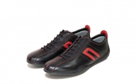 紳士靴 / ドライビングシューズ【NEGRONI(ネグローニ)】（カラー：ブラック&レッド、サイズ：24.0cm）