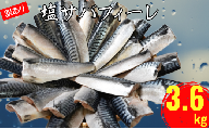 訳あり 塩さば フィレ 約3.6kg 冷凍 おかず 惣菜 サバ 鯖 つまみ 海鮮 魚 銚子 辻野