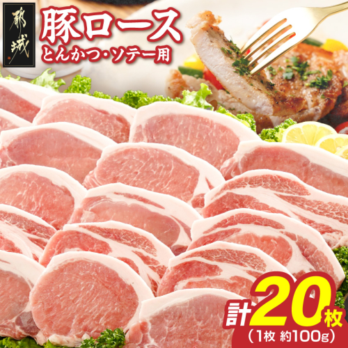 豚ロースとんかつ・ソテー用20枚_AA-2506 128064 - 宮崎県都城市