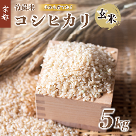 特別栽培米 竹炭米 玄米 コシヒカリ 5kg 数量限定 げんまい お米 米 ごはん 京都 舞鶴 農家直送 節減農薬 有機肥料