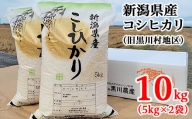 新潟県産コシヒカリ精米10kg（旧黒川村地区）