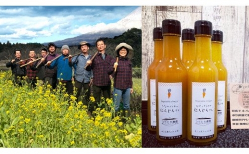 0020-18-09　富士山麓オーガニックファーマーズ　旬の野菜＋人参酢セット 128602 - 静岡県富士宮市