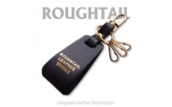 Roughtail leather works＜ レザーチャームキーホルダー＞ブラック【1498034】