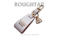 Roughtail leather works＜ レザーチャームキーホルダー＞ホワイト【1498035】