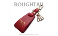 Roughtail leather works＜ レザーチャームキーホルダー＞レッド【1498037】