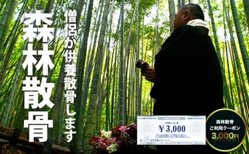 森林散骨ご利用クーポン 3,000円 SK01002 1290298 - 千葉県大多喜町