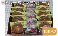No.405 マドレーヌとレモンケーキ（15個入り） ／ おやつ 焼菓子 洋菓子 愛知県