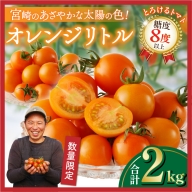 ≪数量限定≫オレンジリトル(合計2kg) ミニトマト 野菜 サラダ 国産_T040-001-ZO