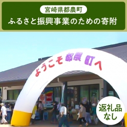 返礼品なしのふるさと納税です。 ふるさと振興事業 いただいた寄附金は、地方創生に必要となる事業に活用させていただきます。