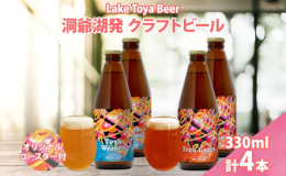 北海道・洞爺湖町発！初心者にも飲みやすい、 こだわりのクラフトビール2種の飲み比べをお楽しみください。 ■Toya Weizen 小麦を使用した、南ドイツスタイルのお酒です。 フルーティーで、クリーミ