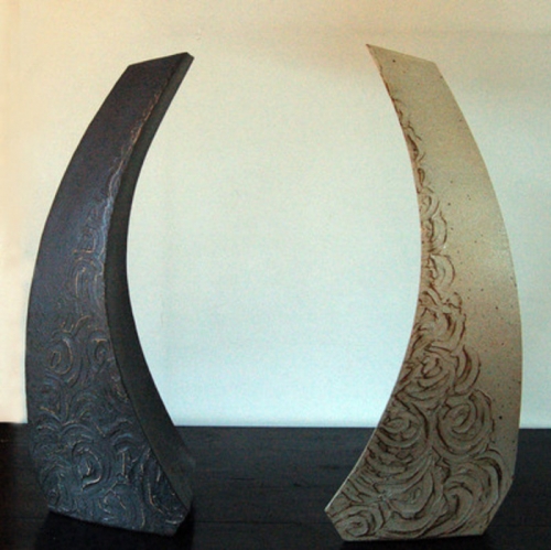 花器 A 白・黒セット 【一輪挿し 手作り 陶器 オブジェ インテリア 癒し 贈り物】(H038123) 129811 - 佐賀県神埼市