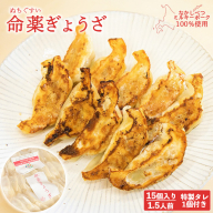 【なかしべつミルキーポーク100％使用】 樹苞 命薬ぎょうざ15個（約1.5人前）【5301101】