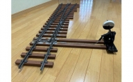 ミニ鉄道パーツ 合成枕木製6番片開き分岐器(右) 1セット