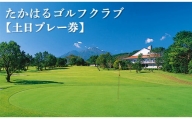 宮崎県高原町「たかはるゴルフクラブ」土日プレー券