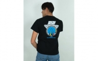 東松島市「ブルーインパルスマンホール（Olympic）」 Tシャツ　カラー：ブラック　サイズ：Mサイズ