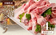 宮崎県産　豚肉スペアリブ約4kg_M262-009