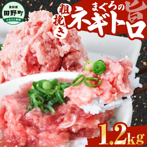 ≪カネアリ水産≫ まぐろのネギトロ 1.2kｇ（80g×15パック）ネギトロ ねぎとろ マグロ 鮪 まぐろたたき 粗挽き ねぎとろ丼 ネギトロ丼 小分け パック セット 冷凍 一人暮らし 便利 簡単 1305846 - 高知県田野町