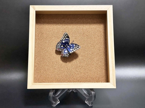 立体刺繍の蝶（オオムラサキ蝶） 1305853 - 千葉県船橋市