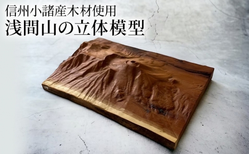 信州小諸産の木を使った浅間山の立体模型 1306814 - 長野県小諸市