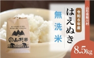 ＜令和5年産＞ 鮭川村産 はえぬき 【無洗米】8.5kg （8.5kg×1袋）＜配送時期選べます＞