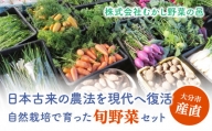 【F01005】むかし野菜の邑　大分市産直　自然栽培の野菜セット