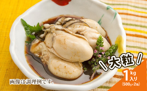 牡蠣 冷凍 蒸し牡蠣 大粒 1kg （500g×2箱） MSC認証 マルト水産 岡山県邑久町虫明産 かき カキ 貝 海鮮 魚介類 魚介  130837 - 岡山県瀬戸内市