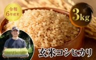 令和6年産 JAS認定 有機栽培米 西会津産米 コシヒカリ 玄米 3kg 米 お米 おこめ ご飯 ごはん 福島県 西会津町 F4D-0721