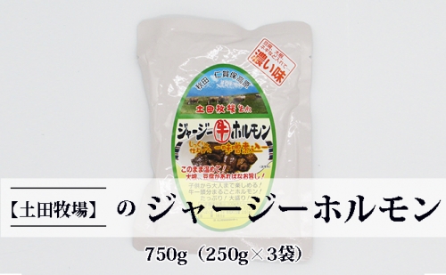 ジャージー牛をまるごと煮込んだ ジャージーホルモン750g（250g×3袋 味噌味） 131050 - 秋田県にかほ市
