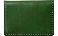本革二つ折り免許証ケース　フィーユ(緑色)