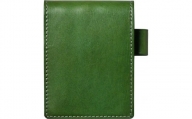 本革ロディアNo.11サイズ用メモカバー　フィーユ(緑色)