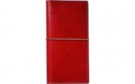 本革トラベラーズノートレギュラーサイズ対応パスポートケース　ルージュ(赤色)