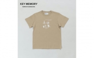 《0》【KEYMEMORY 鎌倉】トラベルイラストTシャツ BEIGE