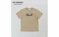 《0》【KEYMEMORY 鎌倉】フラワーロゴTシャツ BEIGE