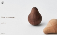 【父の日ギフト】Figs massager 　walnut/SASAKI【旭川クラフト(木製品/ツボ押し)】フィグス マッサージャー / ササキ工芸_04145