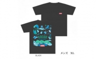 CHUMS×HAKUBA BoobyTシャツ メンズ　XL /ブラック【1502102】