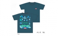 CHUMS×HAKUBA BoobyTシャツ メンズ　XL/ティール【1502108】