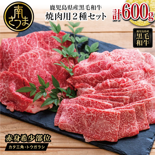 【鹿児島県産】黒毛和牛 焼肉用 計600g 赤身希少部位2種セット 数量限定 国産 肉 牛肉 希少部位 焼肉 BBQ 小分け セット 食べ比べ 訳あり 冷凍 スターゼン 南さつま市 1315818 - 鹿児島県南さつま市