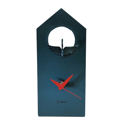 GRAVIRoN Bird Clock オカメインコ 黒皮鉄（置き時計）195×85×92mm 390g 131754 - 愛知県幸田町