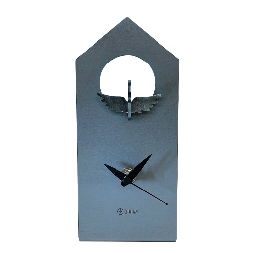 GRAVIRoN Bird Clock オカメインコ 酸洗鉄（置き時計）195×85×92mm 390g 131755 - 愛知県幸田町