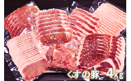 B-36 くすの豚 ４kg / 詰め合わせ セット ６種 豚肉 国産 大分県産 肉 小分け