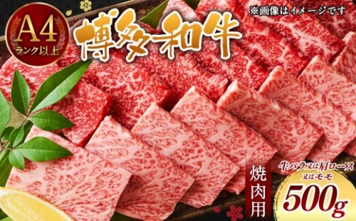 博多和牛 焼肉用 500g 1318090 - 福岡県大刀洗町