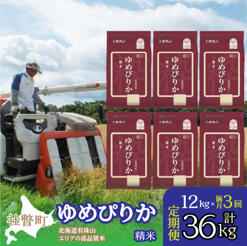 【新米】【令和7年産 隔月3回配送】（精米12kg）ホクレンゆめぴりか（精米2kg×6袋） SBTD033 1318364 - 北海道壮瞥町