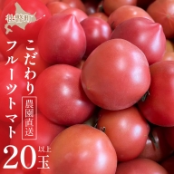 ＜2024年6月下旬よりお届け＞【農園直送】北海道壮瞥産 こだわりフルーツトマト　20玉以上  SBTO003