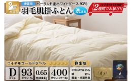 この布団は春夏用の【肌掛け】（サイズ：ダブル）です。ご自宅やコインランドリーで洗濯可能です。安心の日本製。できたての羽毛布団を韮崎市から直送いたします。◆羽毛・・・ポーランド産ホワイトグースダウン93