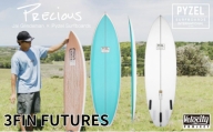 PYZEL SURFBOARDS PRECIUS 3FIN FUTURES サーフボード パイゼル　サーフィン 藤沢市 江ノ島【Size： 5'4、Width：18 3 /4、Thickness：2 3 /16、Volume：26.00L】
