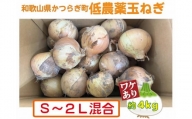 【訳あり】低農薬玉ねぎご家庭用Ｓ～２Ｌ混合 約4kg【5月中旬～７月中旬発送予定】
