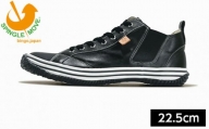 No.1015-01 SPM－442 Black　サイズXS（22.5cm） ／ ロゴ変更前 靴 カンガルー革 ミドルカット スピングル SPINGLE スピングルムーヴ スピングルムーブ SPINGLE MOVE 広島県