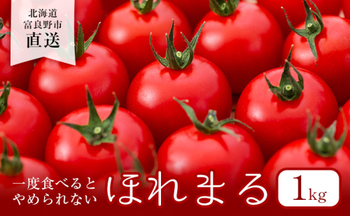 【2025年夏発送】ふらの ミニトマト 1kg（品種：ほれまる）北海道 富良野市 野菜 新鮮 直送 トマト 道産 ふらの 送料無料 数量限定 先着順 1332882 - 北海道富良野市