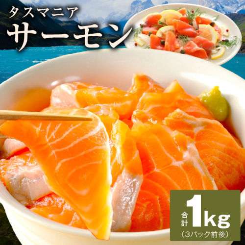 タスマニアサーモン 1kg【アトランティクサーモン 真空パック 小分け ブロック 訳あり サイズ不揃い 上質 刺身 海鮮丼 サラダ 冷凍 物価高応援】 kgp0054 1334474 - 大阪府泉佐野市